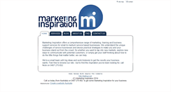 Desktop Screenshot of marketinginspiration.com.au